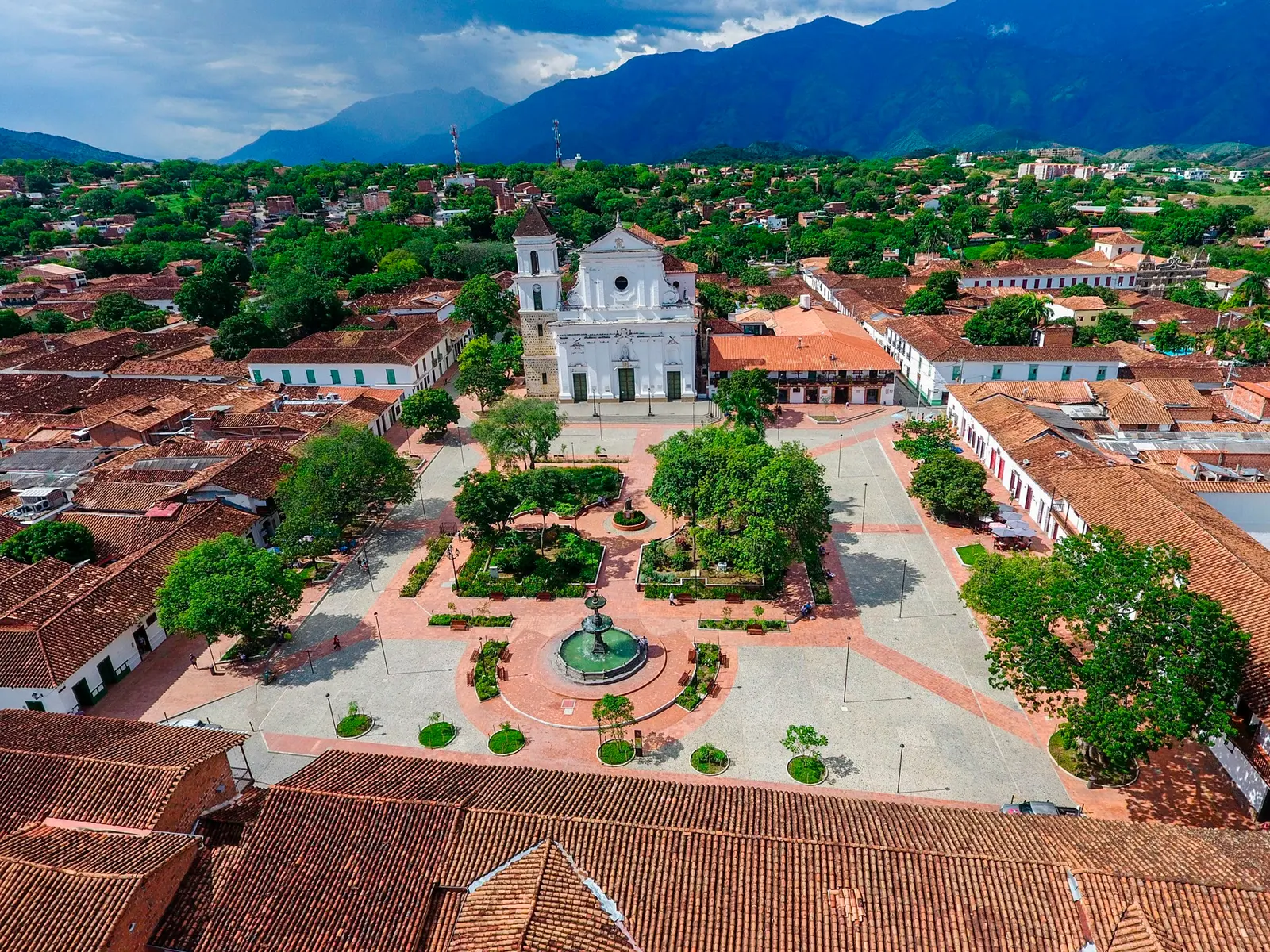 Plaza principal de Santa Fe de Antioquia